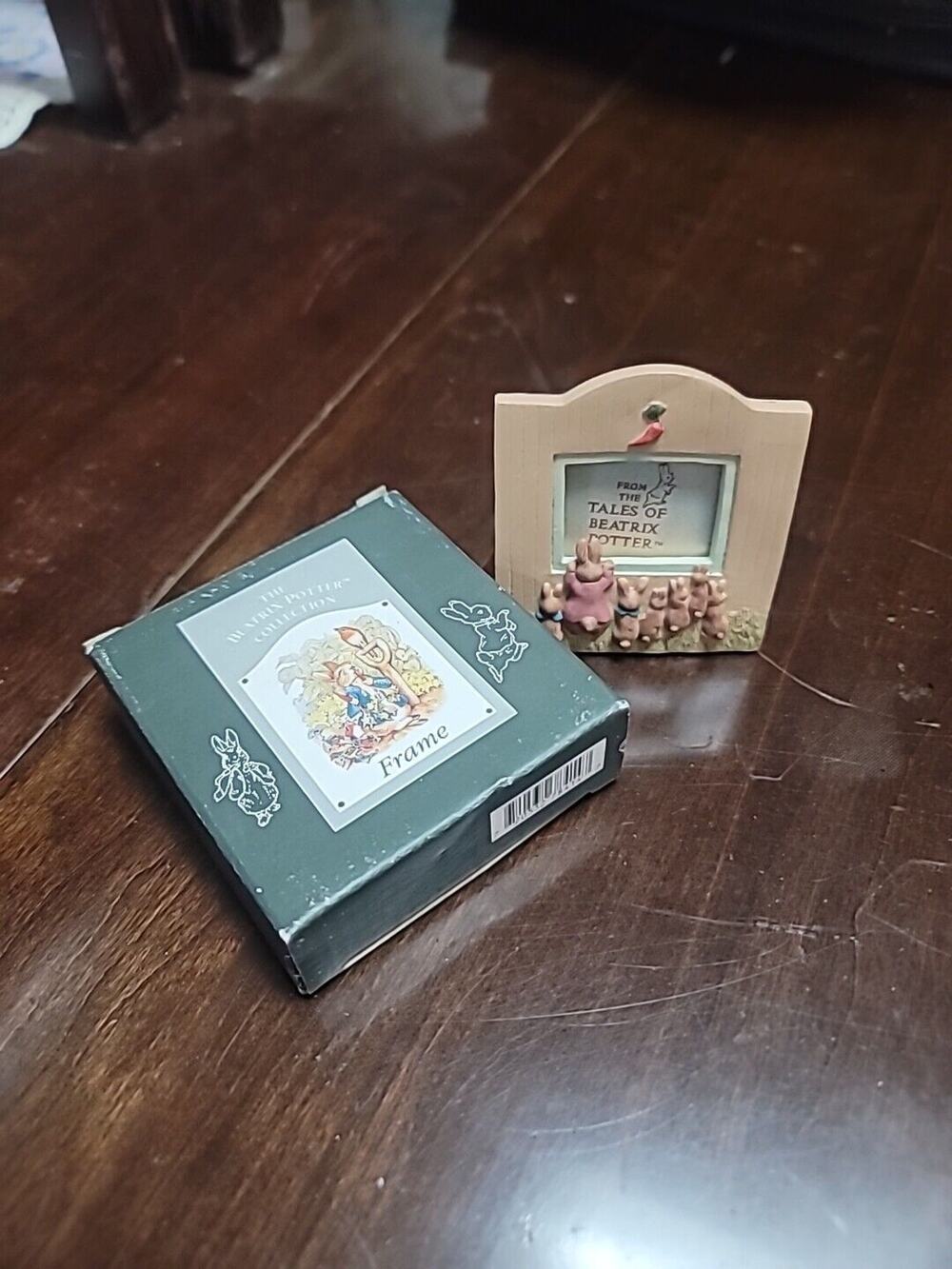 Beatrix Potter Mini Resin Frame FLOPSY BUNNIES vintage New in Box